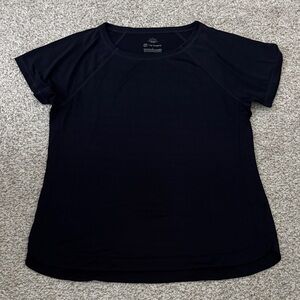 T By Talbots Short Sleeve Navy Slub Tee.